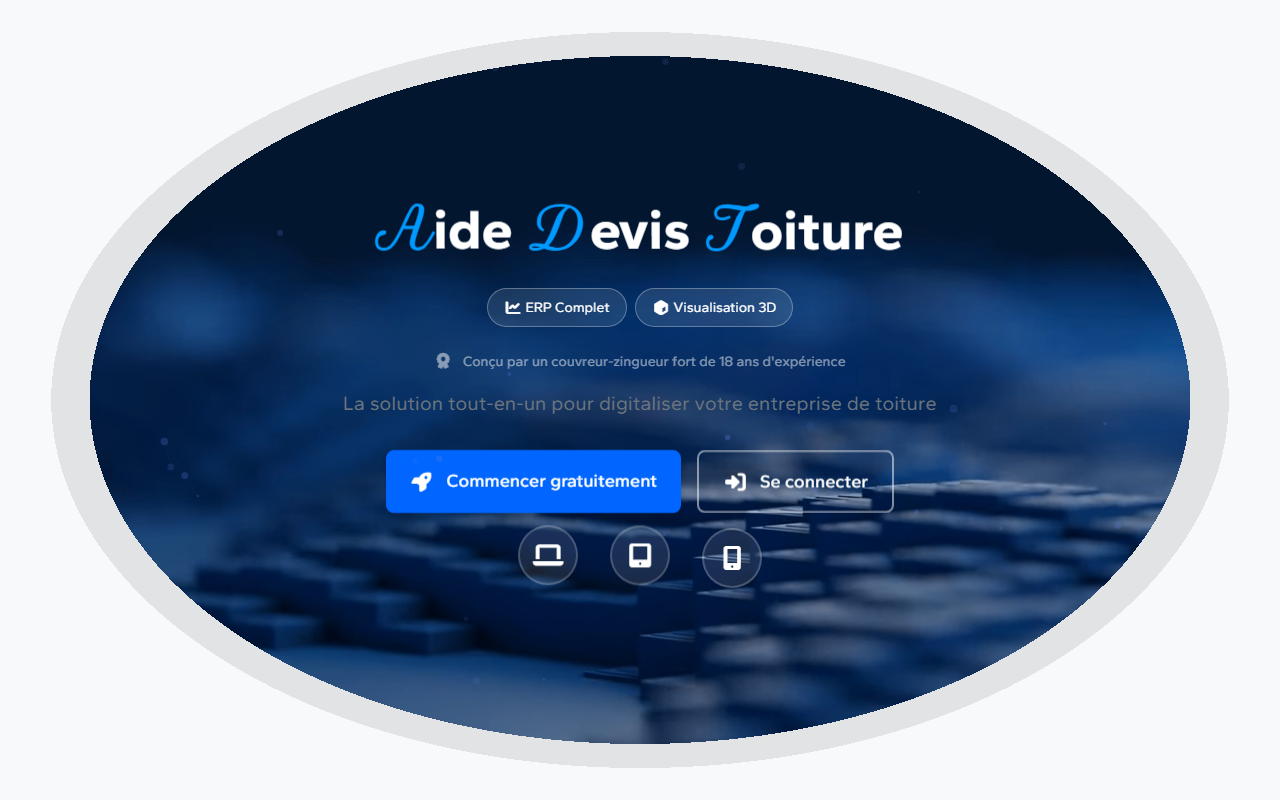 Capture d'écran — Aide Devis Toiture